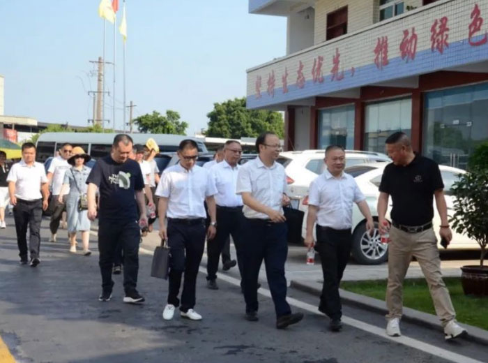 叙永县委常委申刚一行莅临万搏手机登录入口集团总部基地调研